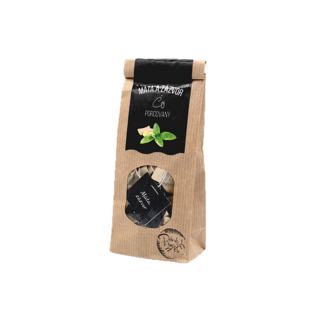 Porcovaný čaj Máta a zázvor